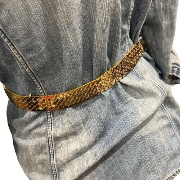 Gold Sequin Belt - Picture 2 of 5